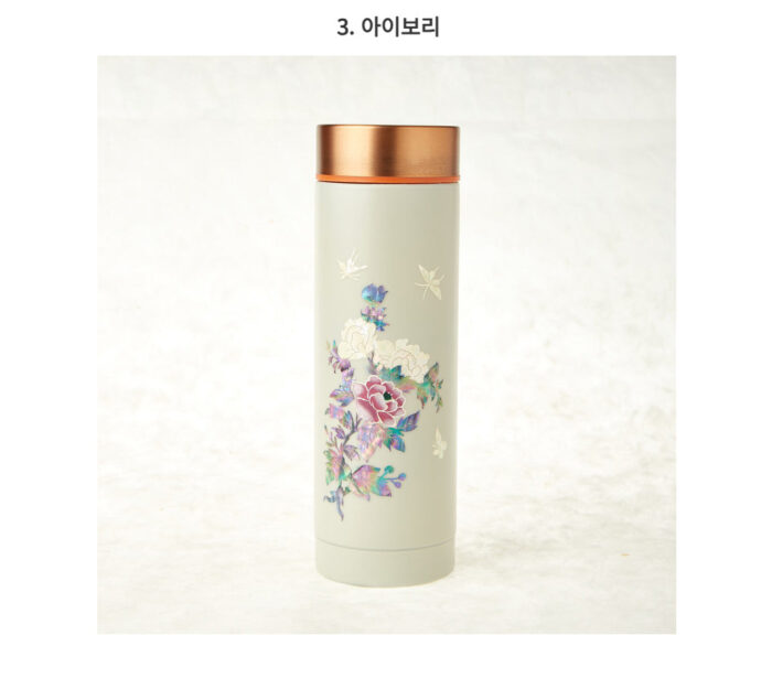 K-Heritage Mother-of-Pearl Color Tumbler-Peony Blossom - Image 4