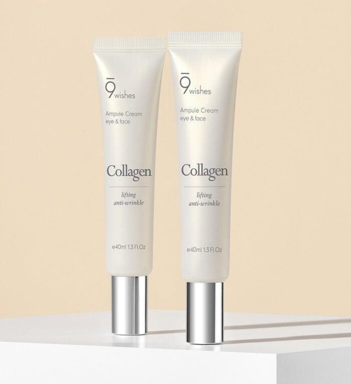 9wishes Collagen Ampule Eye & Face Cream 40ml - EmpressKorea