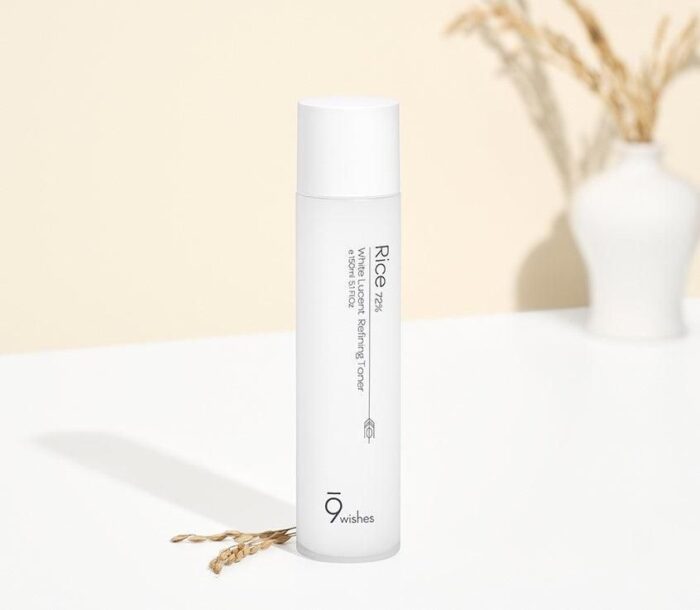 9wishes Rice 72% White Lucent Refining Toner 150ml - EmpressKorea