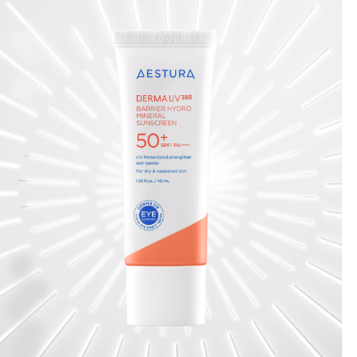 AESTURA Derma UV365 Barrier Hydro Mineral Sunscreen 40ml - EmpressKorea