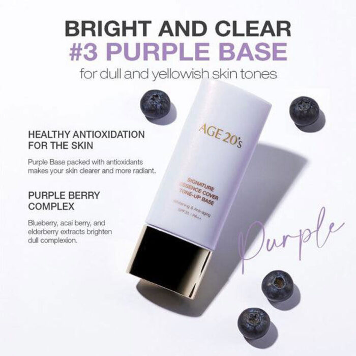 AGE20's Signature Essence Cover Tone-Up Base (3 Colors) 40ml - EmpressKorea
