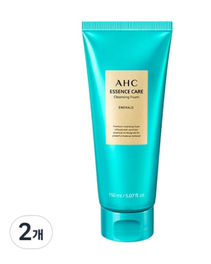AHC Essence Care Cleansing Foam Emerald 150ml - EmpressKorea
