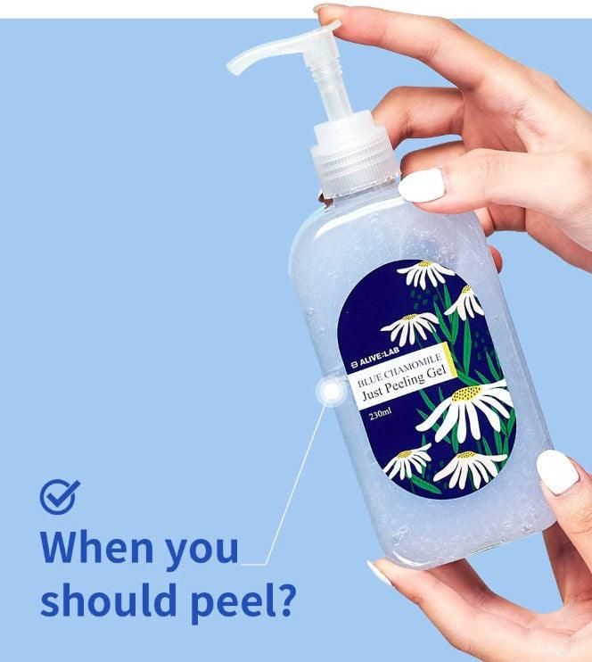 ALIVE:LAB Blue Chamomile Just Peeling Gel 230ml - EmpressKorea