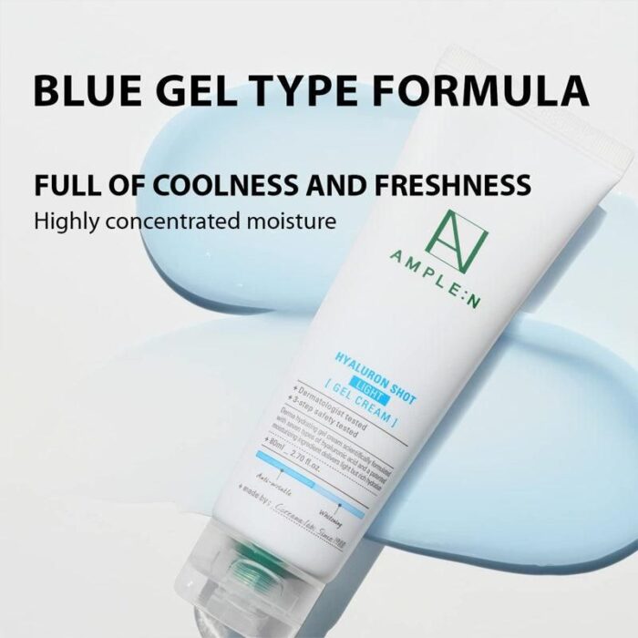 AMPLE:N Hyaluron Shot Light Gel Cream 80ml - EmpressKorea