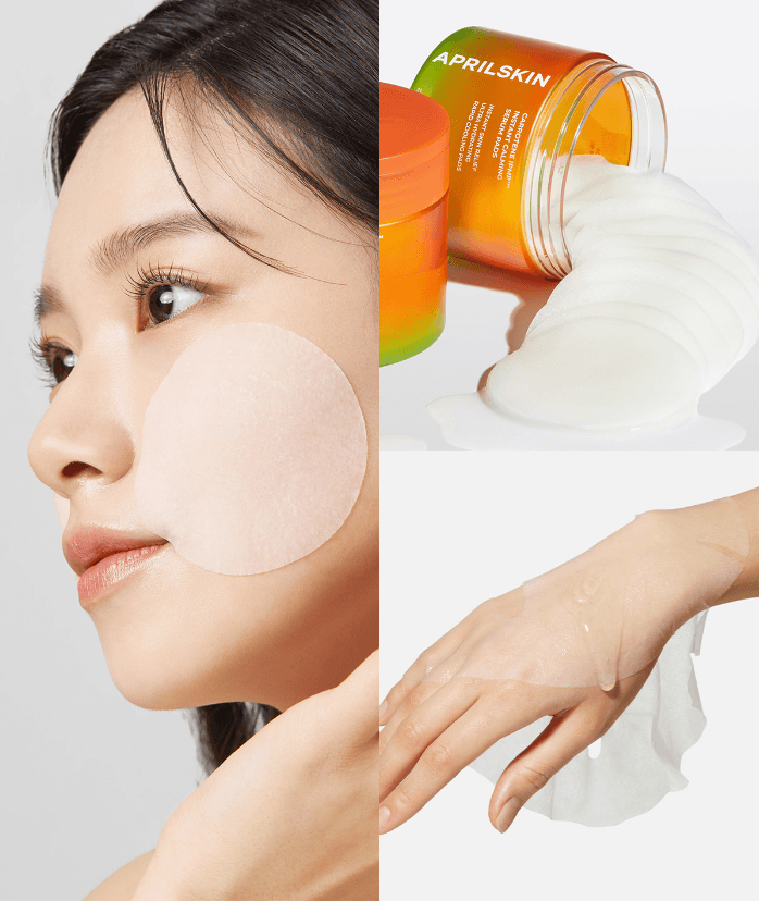 APRILSKIN Carrotene IPMP™ Instant Calming Serum Pads 220ml 80EA - EmpressKorea