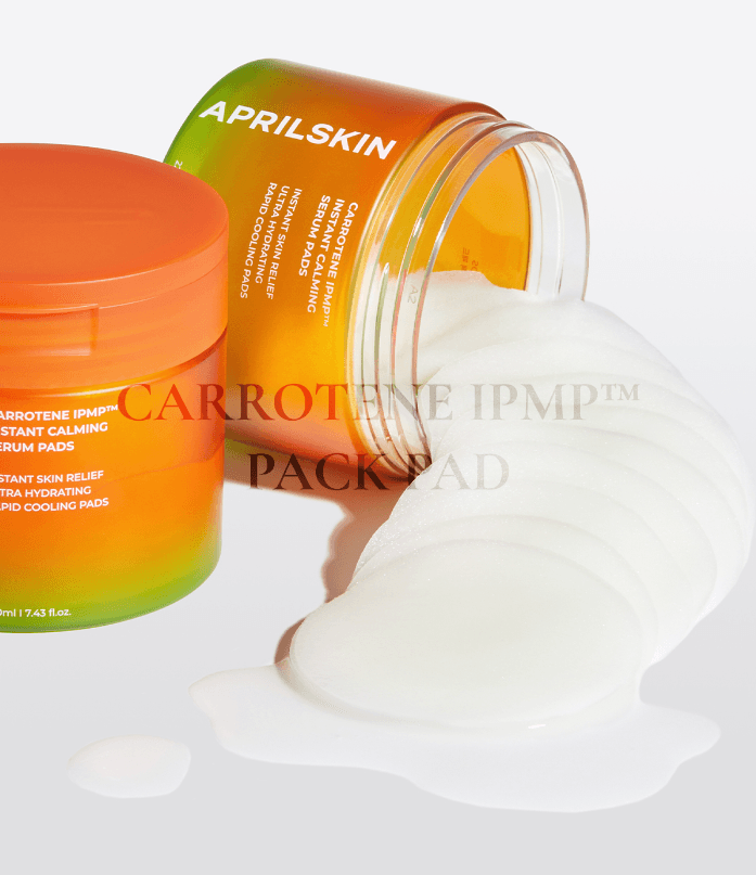 APRILSKIN Carrotene IPMP™ Instant Calming Serum Pads 220ml 80EA - EmpressKorea