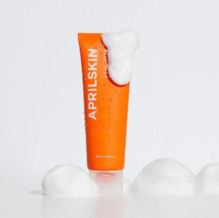 APRILSKIN Real Carrotene Acne Foam Cleanser 120ml - EmpressKorea