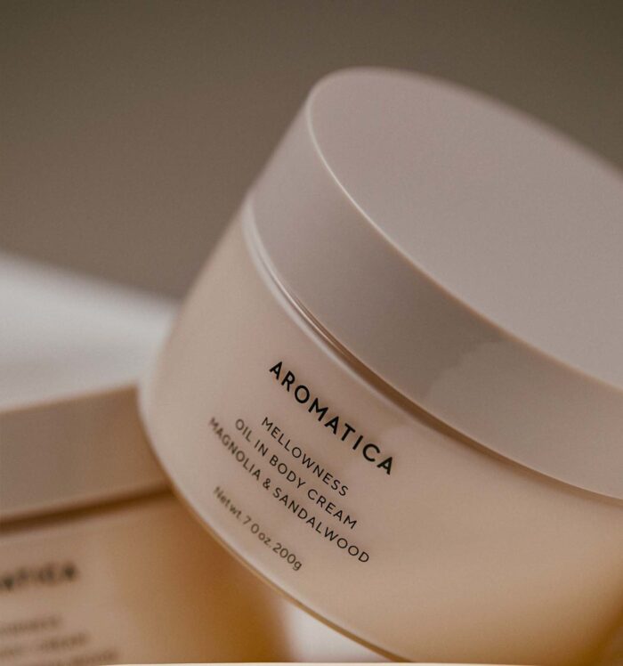 AROMATICA Mellowness Oil in Body Cream Magnolia & Sandalwood 200ml - EmpressKorea