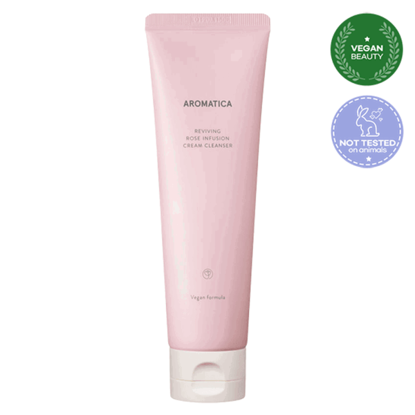 AROMATICA Reviving Rose Infusion Cream Cleanser 145g - EmpressKorea