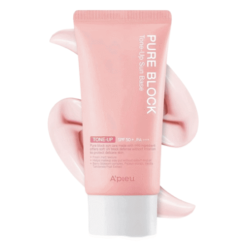 A'PIEU Pure Block Tone-Up Sun Base EX SPF 50+ PA+++ 50ml - EmpressKorea
