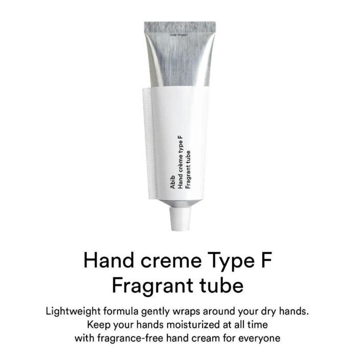 Abib Hand Crème Type F Fragrant Tube #SCENTLESS 50ml - EmpressKorea