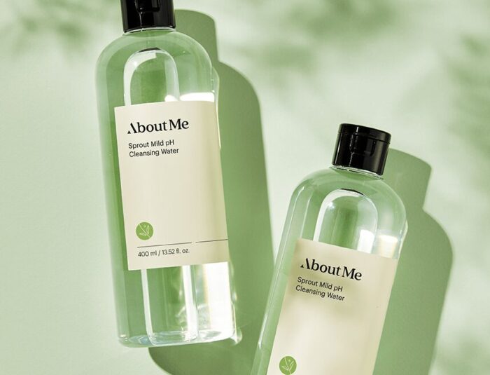 About Me Sprout Mild pH Cleansing Water 400ml - EmpressKorea