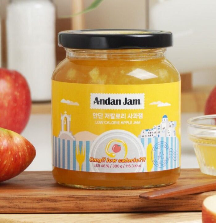 Andan Jam low-calorie apple jam, 380g - EmpressKorea