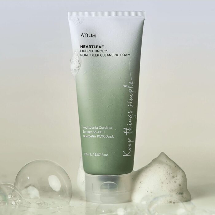 Anua Heartleaf Quercetinol Pore Deep Cleansing Foam 150ml - EmpressKorea