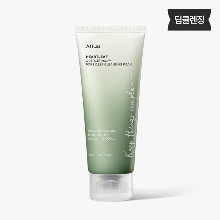 Anua Heartleaf Quercetinol Pore Deep Cleansing Foam 150ml - EmpressKorea