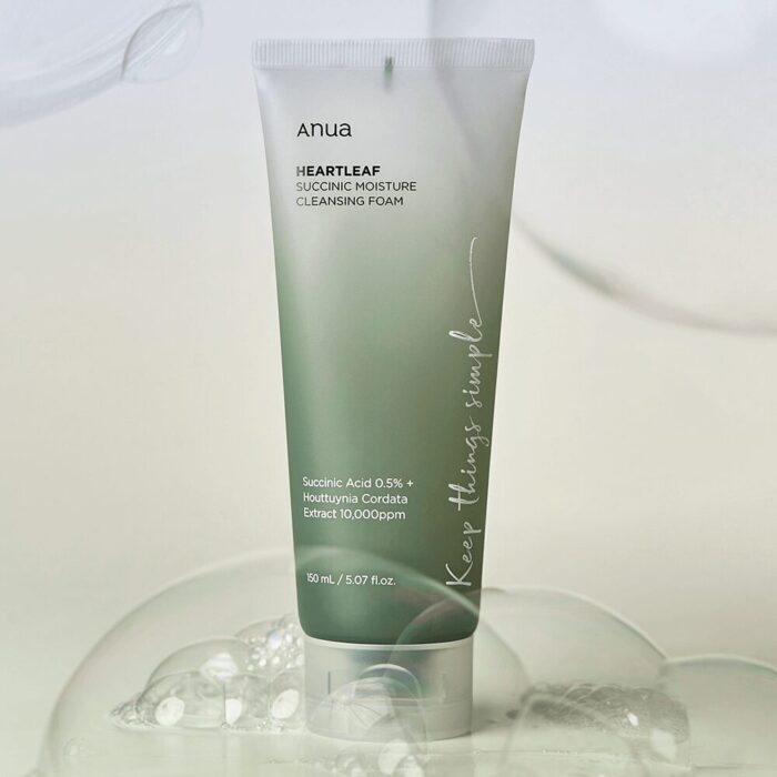 Anua Heartleaf Succinic Moisture Cleansing Foam 150ml - EmpressKorea