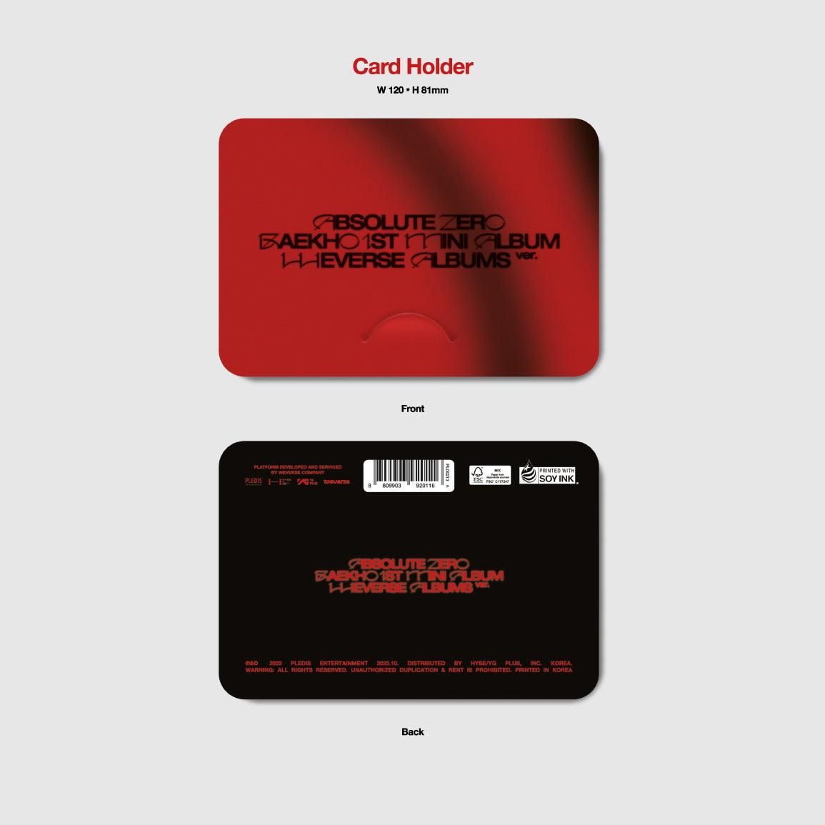 BAEKHO - 1st Mini Album: Absolute Zero (Weverse Albums Ver.) - EmpressKorea