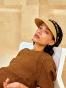 BBYB Raffia Sun Visor Cap (Natural) - EmpressKorea