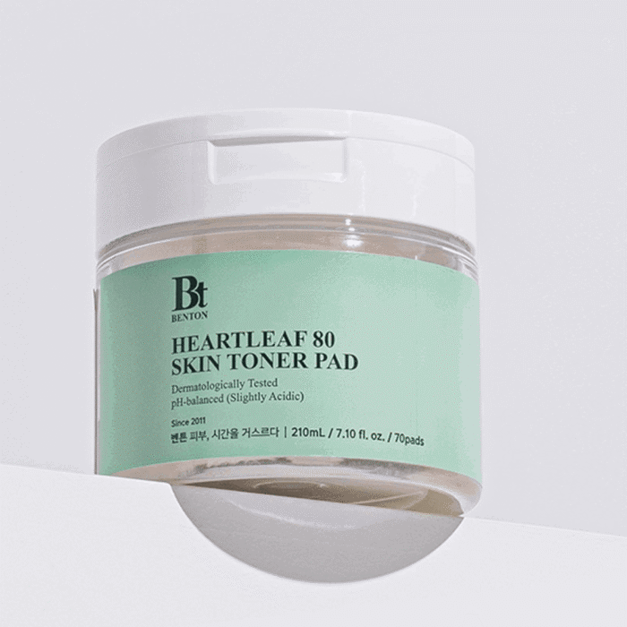 BENTON Heartleaf 80 Skin Toner Pad 210ml 70EA - EmpressKorea