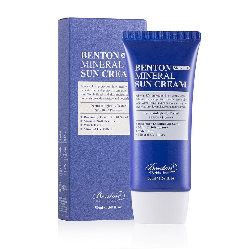 BENTON Skin Fit Mineral Sun Cream SPF 50+ PA++++ 50ml - EmpressKorea