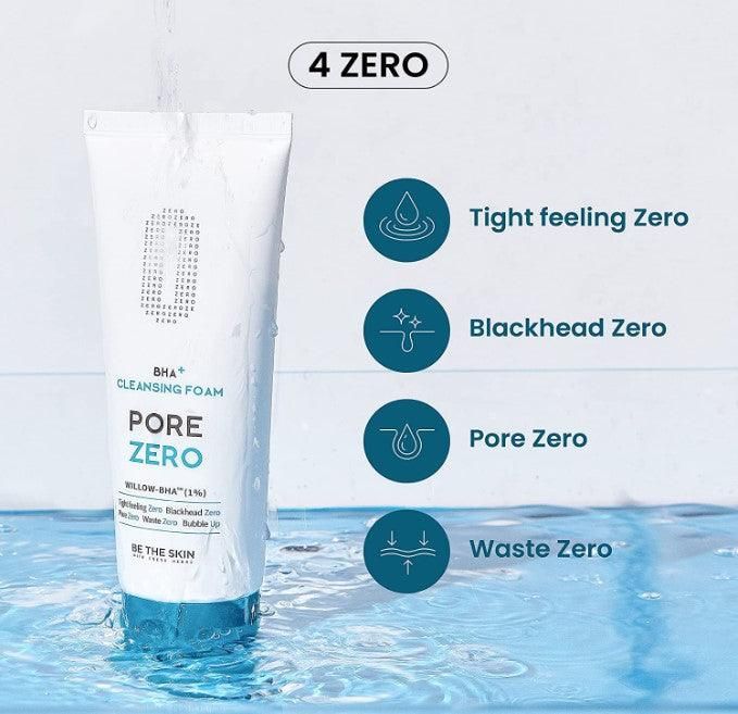 BE THE SKIN BHA+ Pore Zero Cleansing Foam 150g - EmpressKorea