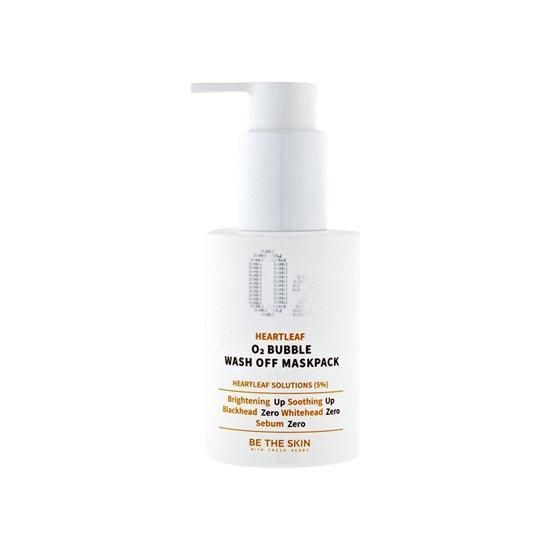 BE THE SKIN Heartleaf O2 Bubble Wash Off Mask Pack 120g - EmpressKorea