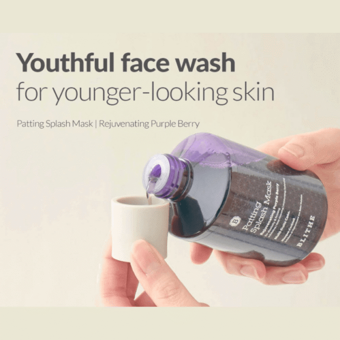 BLITHE Patting Splash Mask Rejuvenating Purple Berry 150ml - EmpressKorea