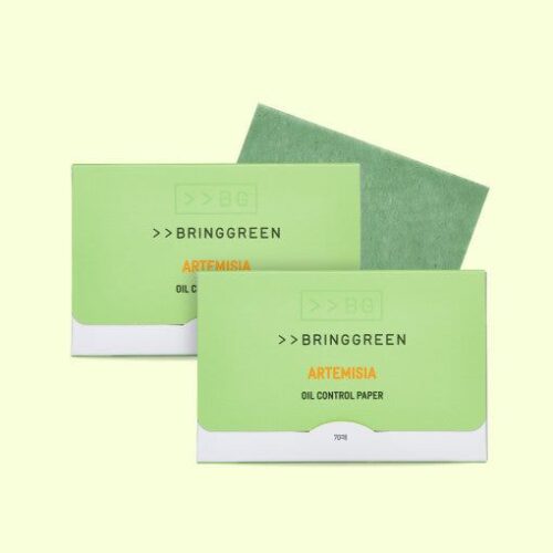 BRING GREEN Artemisia Oil Control Paper 70pcs+70pcs - EmpressKorea