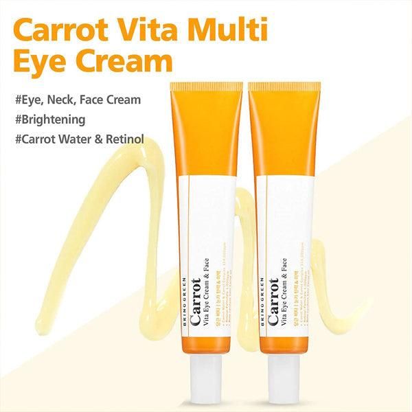 BRING GREEN Carrot Vita Eye Cream & Face 30ml*2pack - EmpressKorea