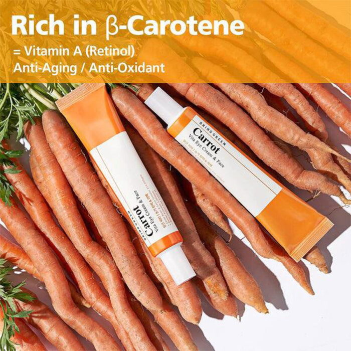 BRING GREEN Carrot Vita Eye Cream & Face 30ml*2pack - EmpressKorea