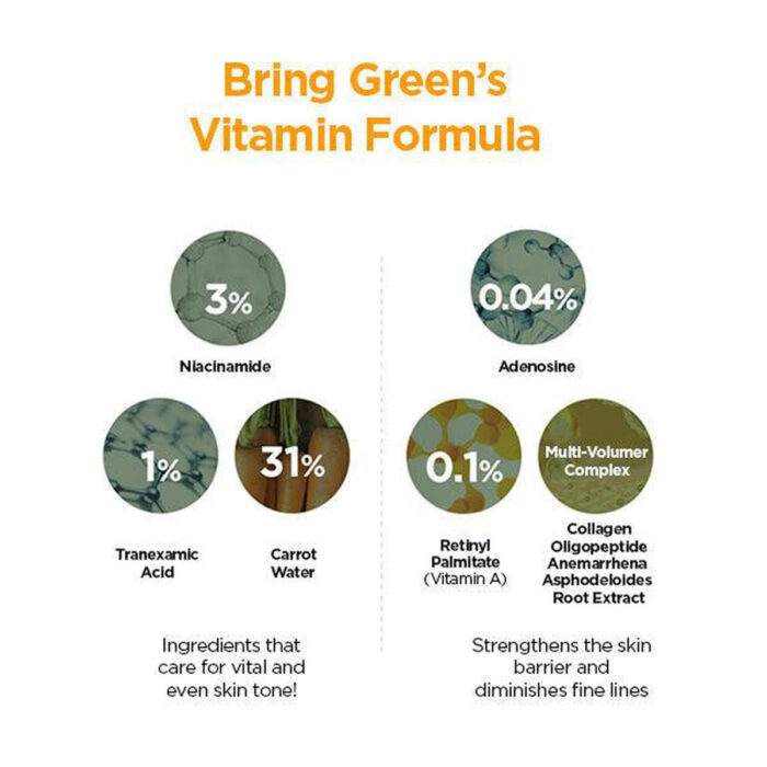 BRING GREEN Carrot Vita Eye Cream & Face 30ml*2pack - EmpressKorea