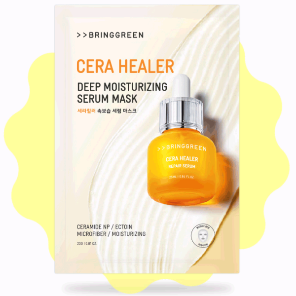 BRING GREEN Cera Healer Deep Moisturizing Serum Mask 23g*5 - EmpressKorea