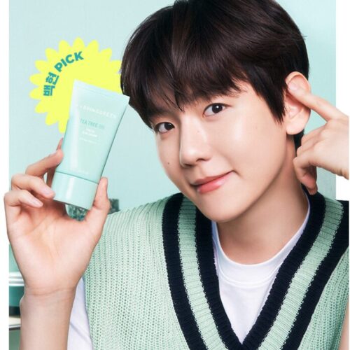 BRING GREEN Tea Tree Cica Fresh Sun Cream 50ml - EmpressKorea