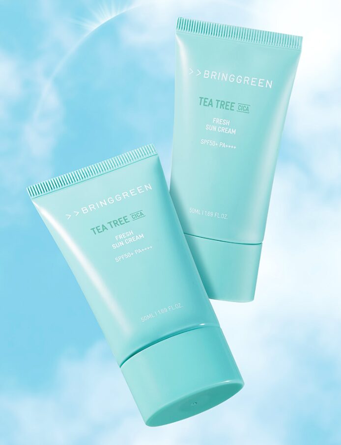 BRING GREEN Tea Tree Cica Fresh Sun Cream 50ml - EmpressKorea