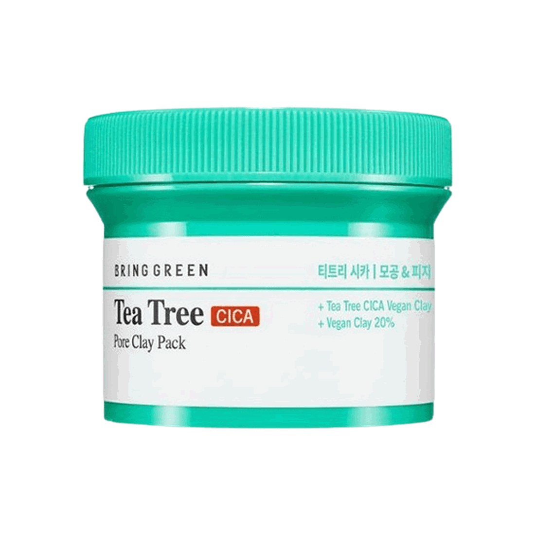 BRING GREEN Tea Tree Cica Pore Clay Pack 120g - EmpressKorea