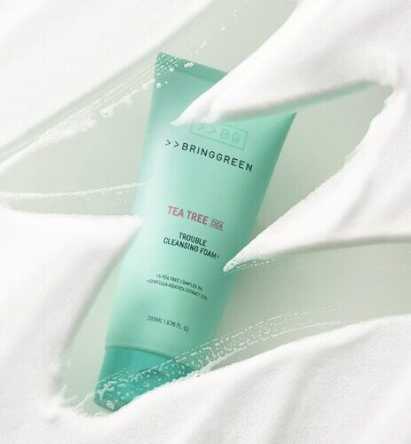 BRING GREEN Tea Tree Cica Trouble Cleansing Foam 200ml - EmpressKorea