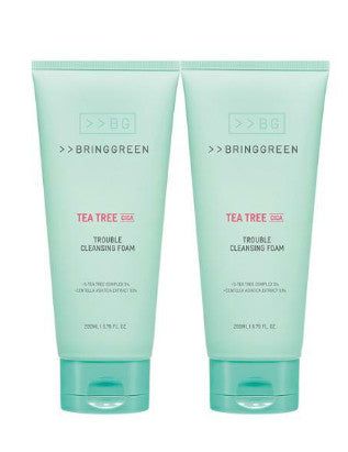 BRING GREEN Tea Tree Cica Trouble Cleansing Foam 200ml - EmpressKorea