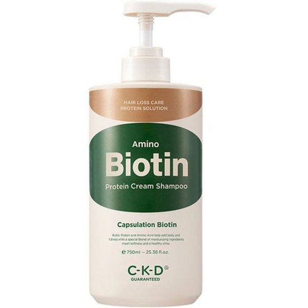 CKD Amino Biotin Protein Cream Shampoo 750ml - EmpressKorea