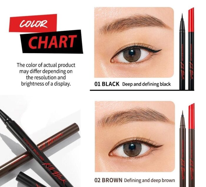 CLIO Superproof Brush Liner (2 Colors) 0.55ml - EmpressKorea