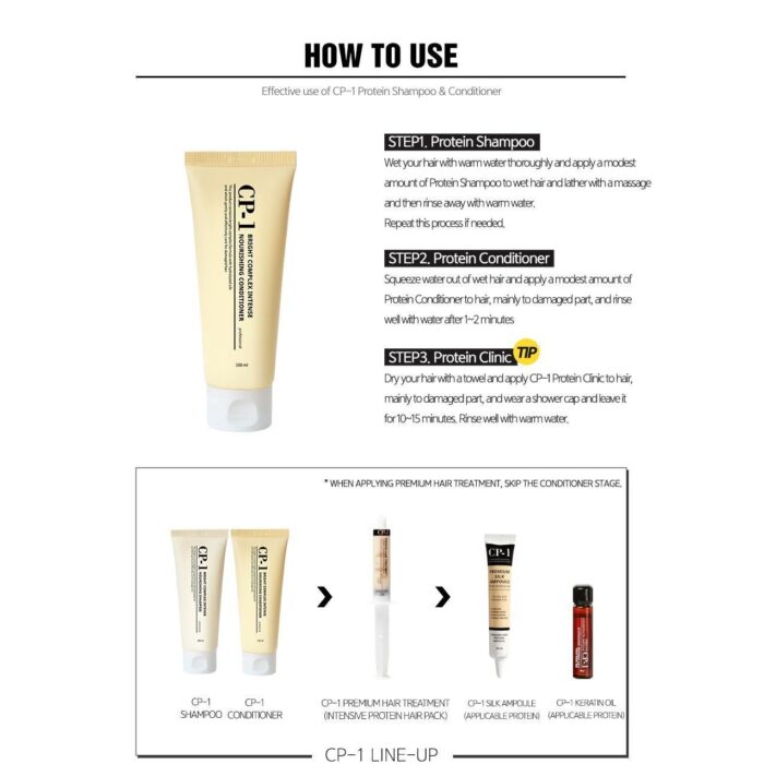 CP-1 Bright Complex Intense Nourishing Conditioner 100ml*3ea - EmpressKorea