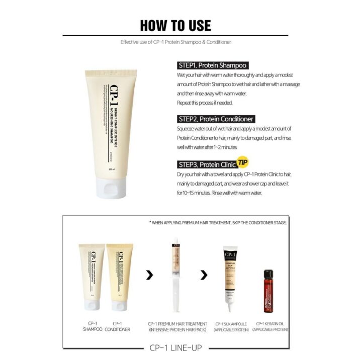 CP-1 Bright Complex Intense Nourishing Shampoo 100ml*3ea - EmpressKorea