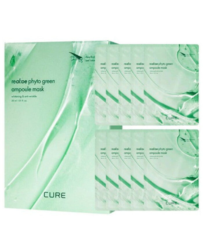 CURE Realoe Phyto Green Ampoule Mask 30ml*10pack - EmpressKorea