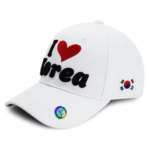 Capyo I LOVE KOREA Embroidery Baseball Cap Ball Cap Hat - EmpressKorea