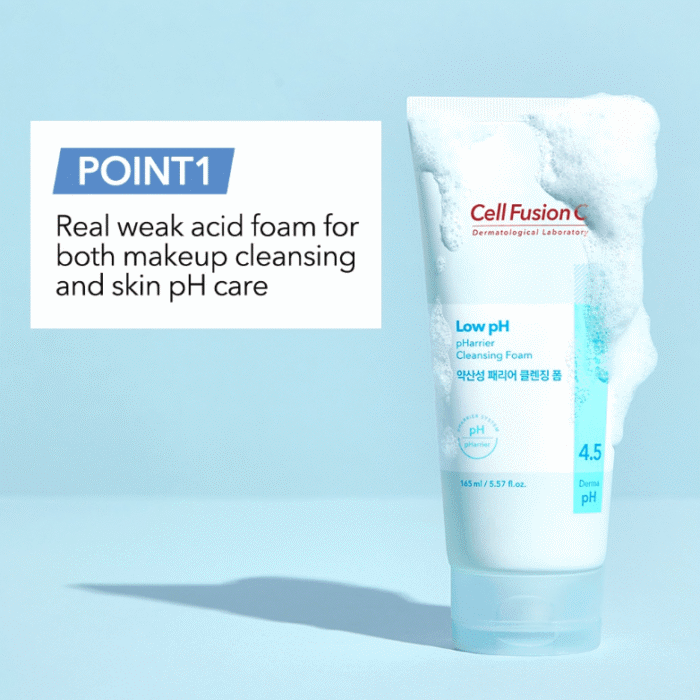 Cell Fusion C Low pH pHarrier Cleansing Foam 165ml - EmpressKorea