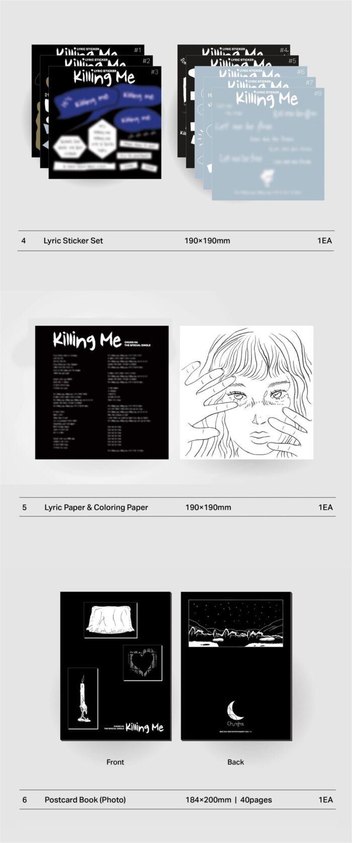 Chung Ha - Special Single Album: Killing Me - EmpressKorea