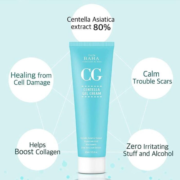 Cos De BAHA CG Centella Gel Cream 45ml - EmpressKorea