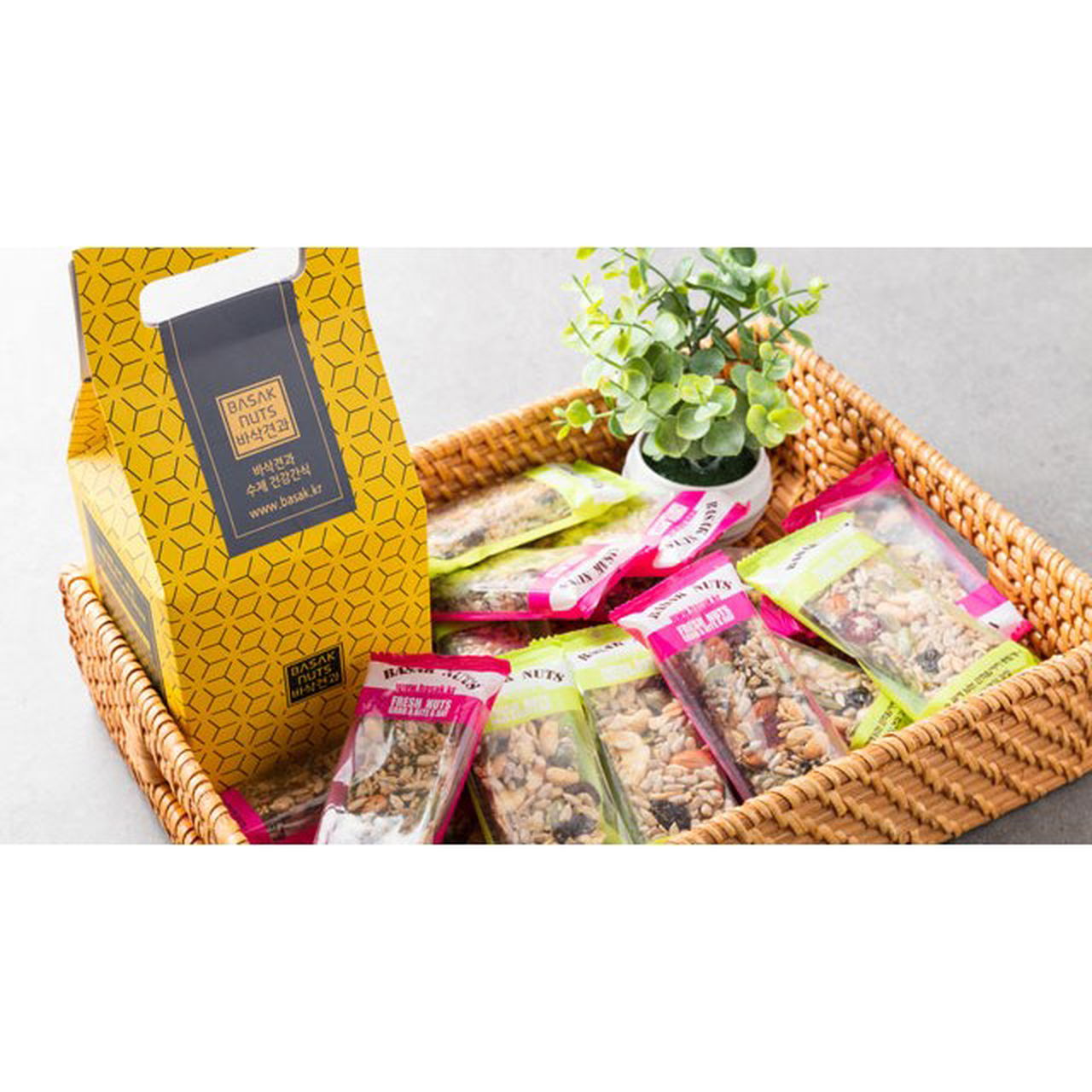 Crispy Nut Diet Snack Homemade Nut Bar 35g, 30pcs - EmpressKorea