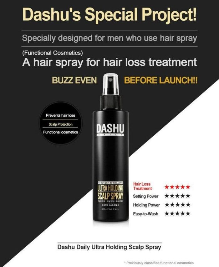 DASHU Daily Ultra Holding Scalp Spray 200ml - EmpressKorea