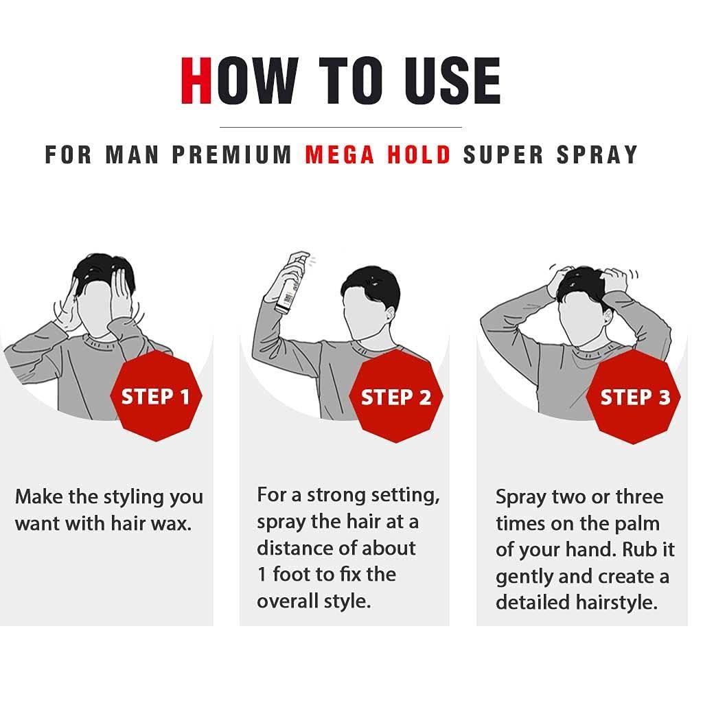 DASHU For Men Mega Hold Super Spray 250ml - EmpressKorea