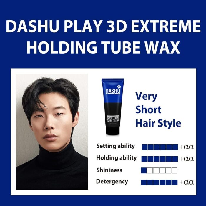 DASHU Play 3D Extreme Holding Tube Wax 200ml - EmpressKorea
